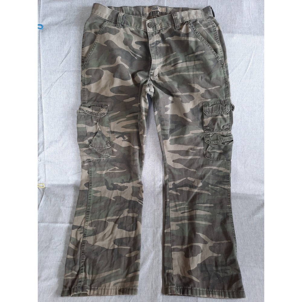 Wrangler Jeans Men 34 X 30 Camp‎ Cotton Caumo Military Green Cargo Pants